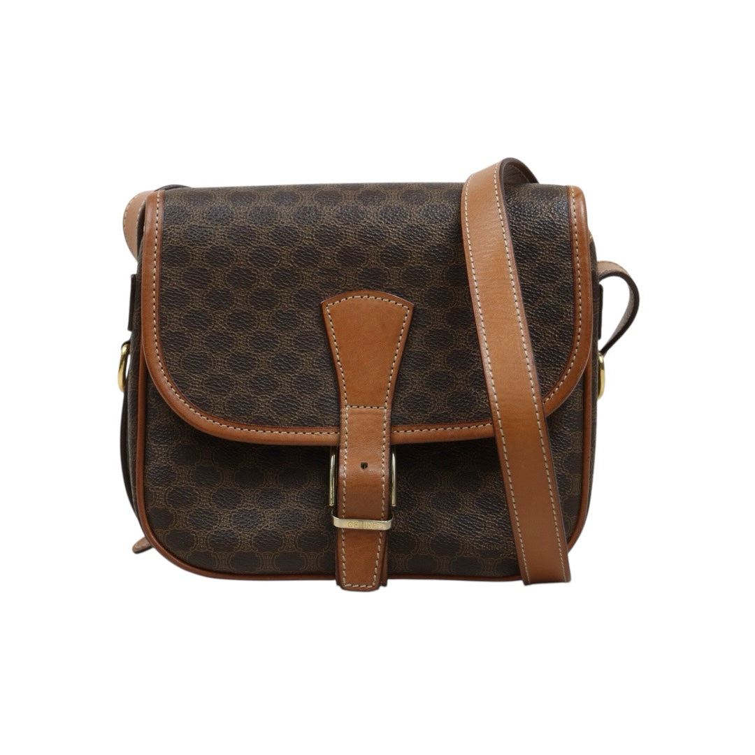 Include Entrupy Certificate of Authenticity｜Good ( Rank AB) ｜ CELINE Macadam Shoulder Bag ｜26012005