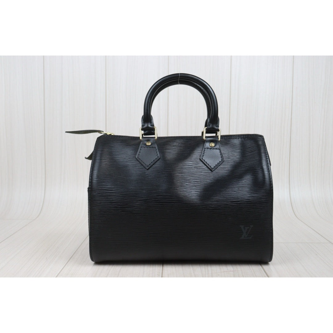 Good ( Rank AB)｜ LV Epi Speedy 25 Hand Bag Black｜25091601