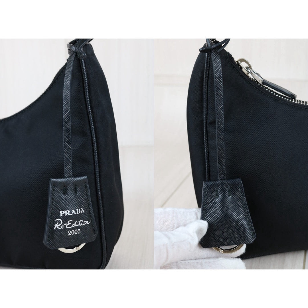 Include Entrupy Certificate of Authenticity｜Very Good ( Rank A)｜ PRADA Re-Edition 2005 Re-Nylon Hobo ｜S26051105