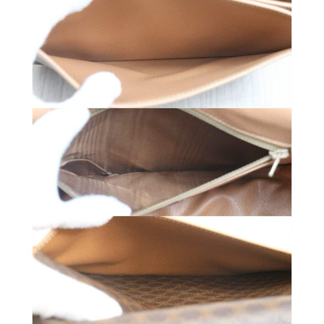 Include Entrupy Certificate of Authenticity｜Good ( Rank AB)｜ CELINE Macadam Saddle Shoulder Bag ｜26071305