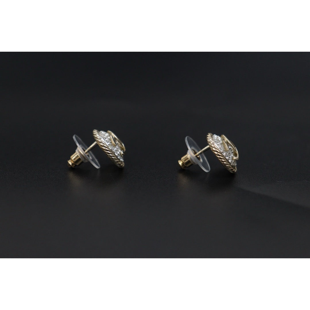 Excellent（Rank SA）｜ CHANEL B21C Coco Mark Rhinestone  Earrings Made In 2021Year｜S26031013