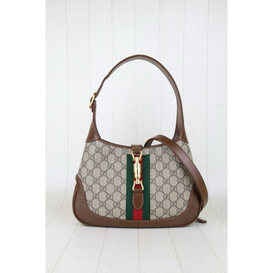 Very Good ( Rank A) ｜ GUCCI Tan Monogram Canvas Hobo Jackie O Bag With Shoulder Strap｜H25011103