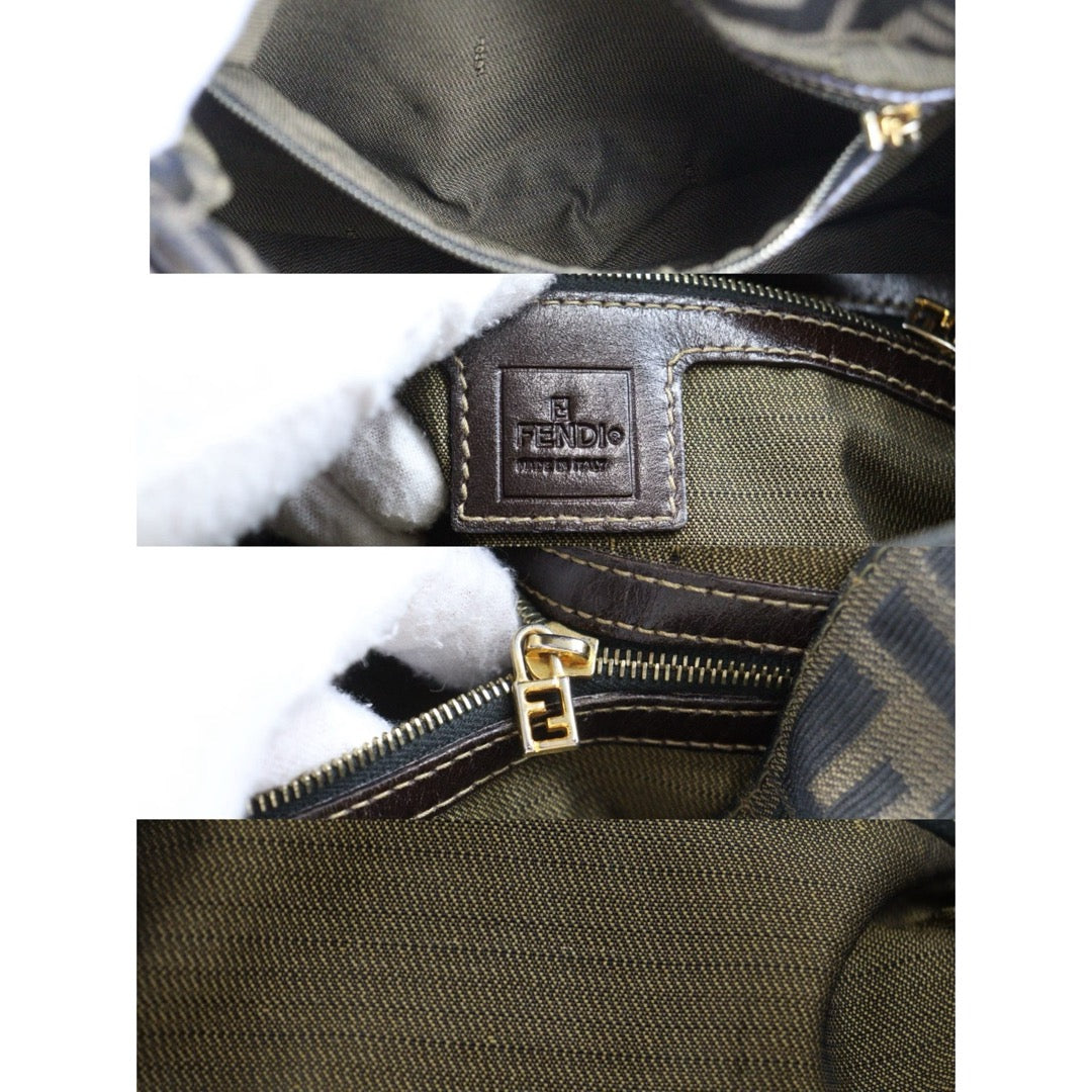 Good ( Rank AB) ｜ FENDI Zucca Mamma Baguette Shoulder Bag Gold Hardware｜S25042121