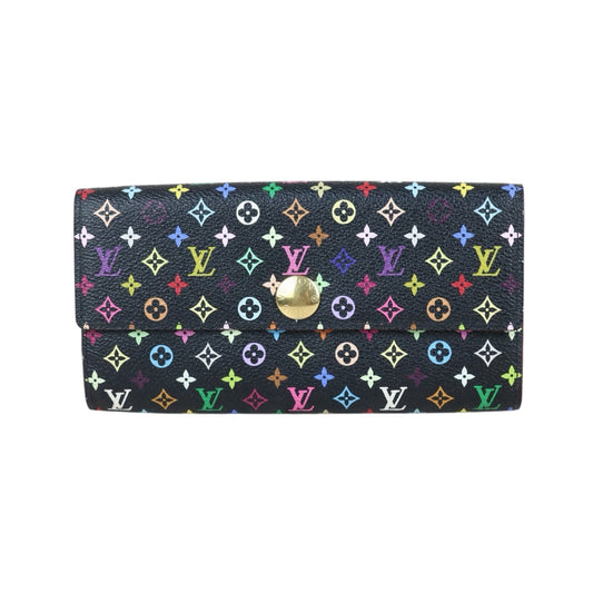 Include Entrupy Certificate of Authenticity｜Very Good ( Rank A)｜ Louis Vuitton Monogram Multicolor Portofeuil Sara Long Style Wallet ｜S26060803