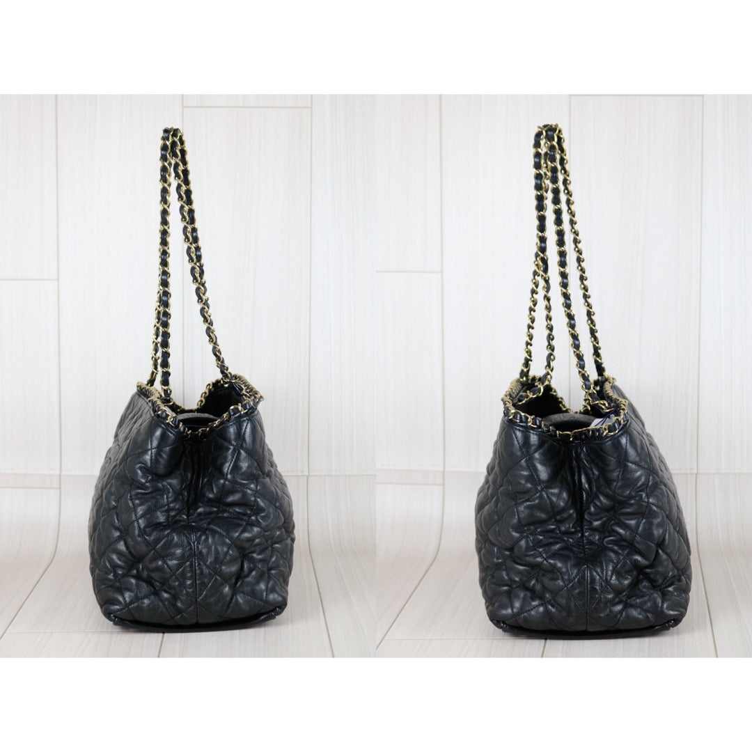Good ( Rank AB) ｜ CHANEL  Coco Mark Calf Leather Matrasse Chain ToteBag  Made In 2012～2013Year ｜S26030814