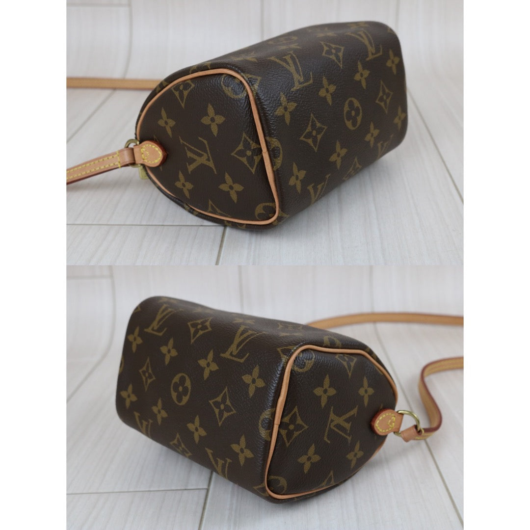 Include Entrupy Certificate of Authenticity｜Very Good ( Rank A)｜Louis Vuitton Monogram Nano Speedy  Shoulder Bag｜X26040818