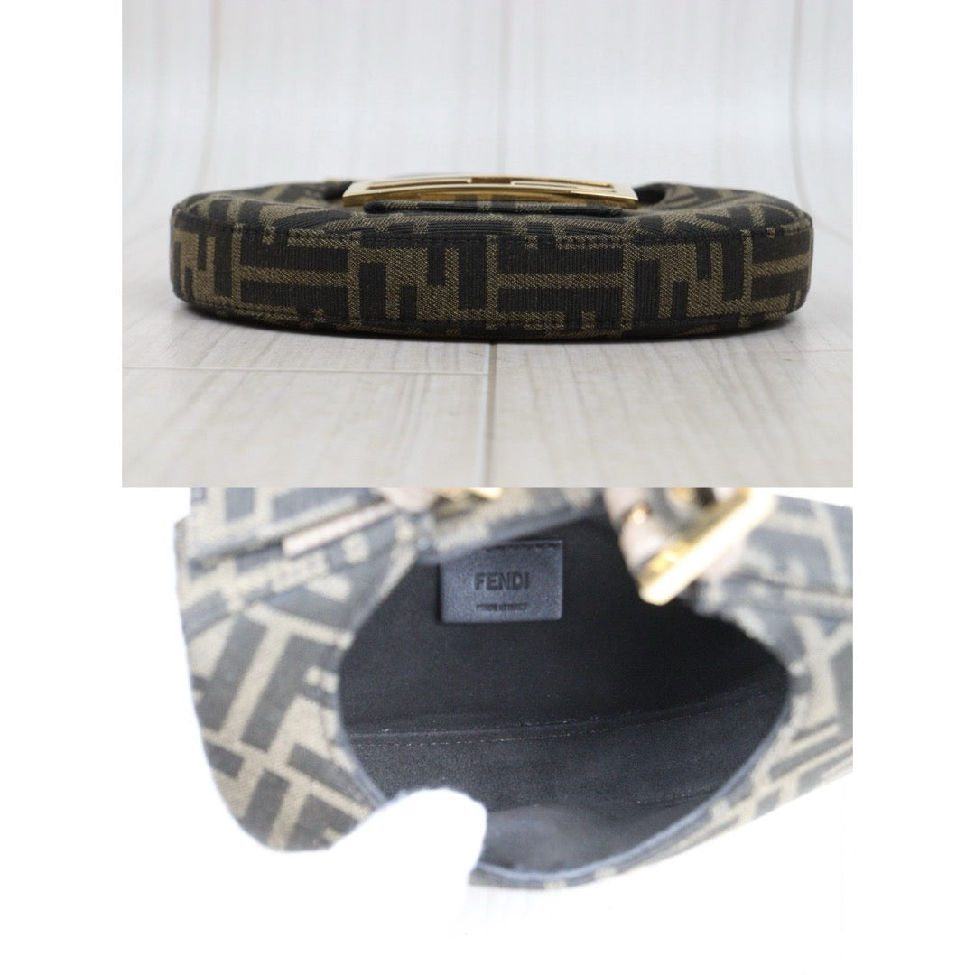 Very Good ( Rank A)｜ FENDI Zucca Mini Cookie Handbag｜S25110427