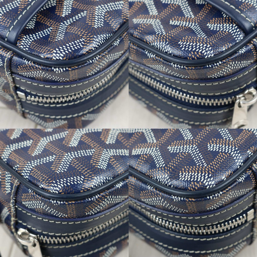 Include Entrupy Certificate of Authenticity｜Good ( Rank AB)｜ Goyard Cap-vert Camera Shoulder Bag Blue｜X26090413