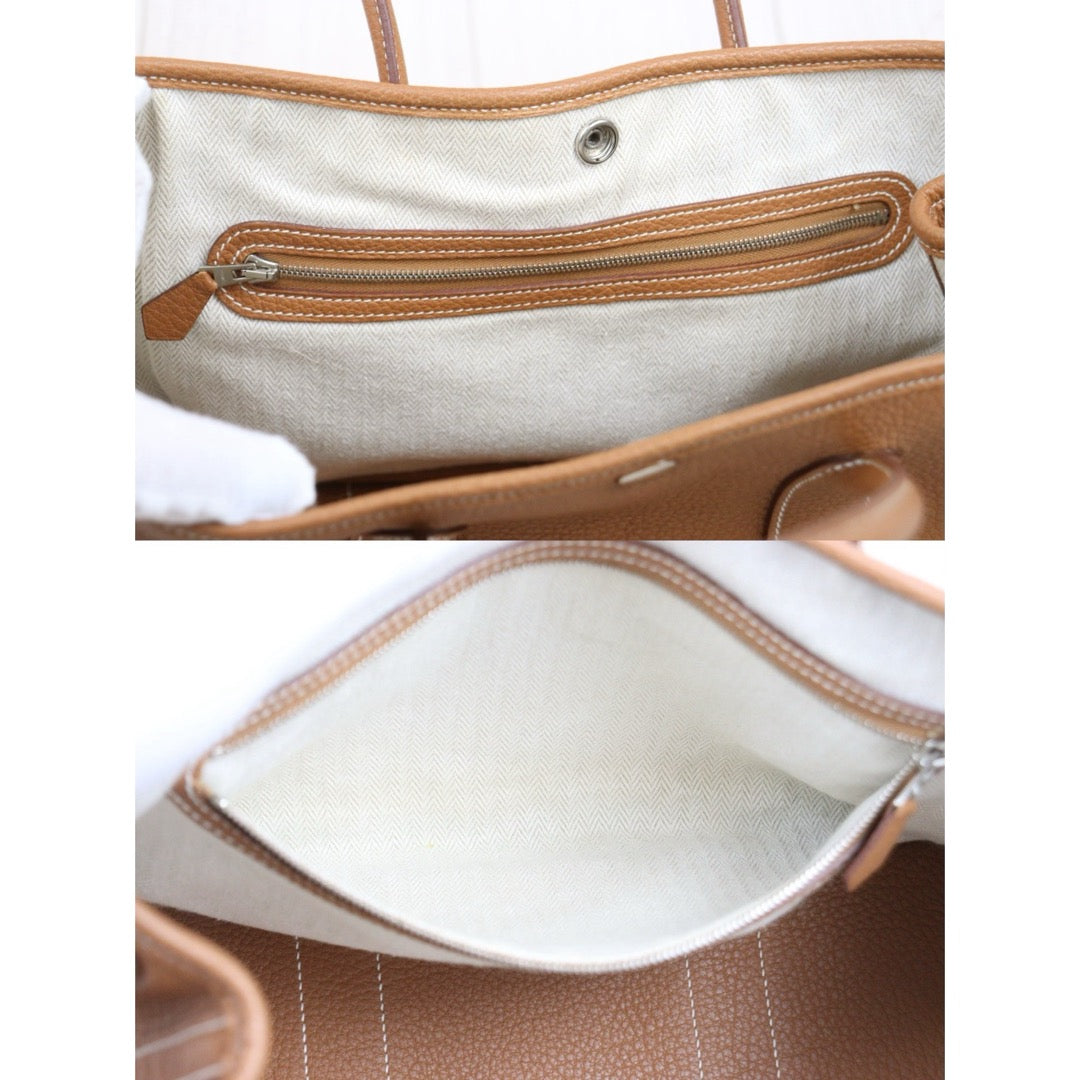 Good ( Rank AB)｜ HERMES Negonda Leather Garden Party Gold Handbag30 ◽︎N Stamp Made in 2010Year ｜24122411