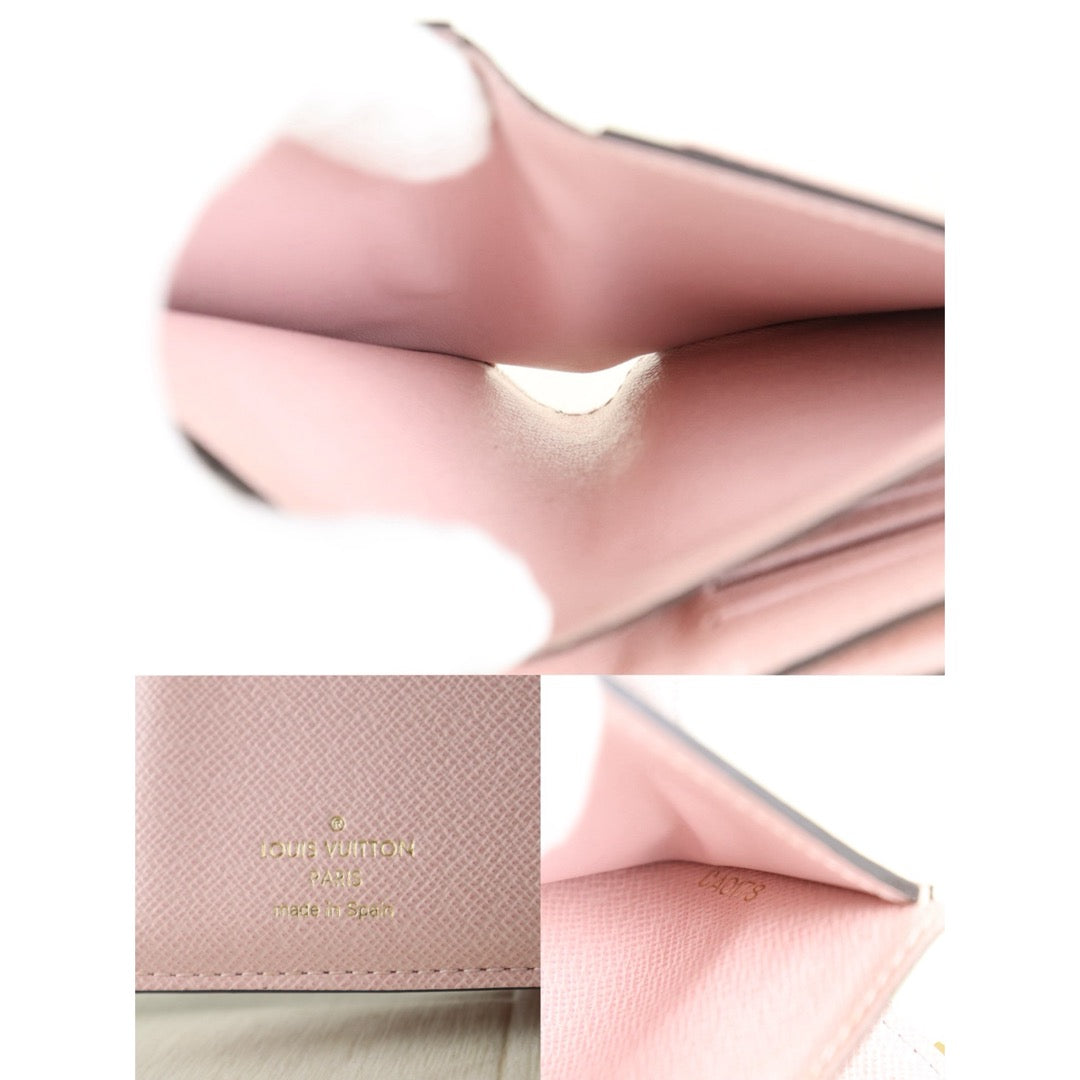 Include Entrupy Certificate of Authenticity｜Good ( Rank AB)｜ Louis Vuitton Monogram Ariane Wallet Rose Ballerine｜S26090409