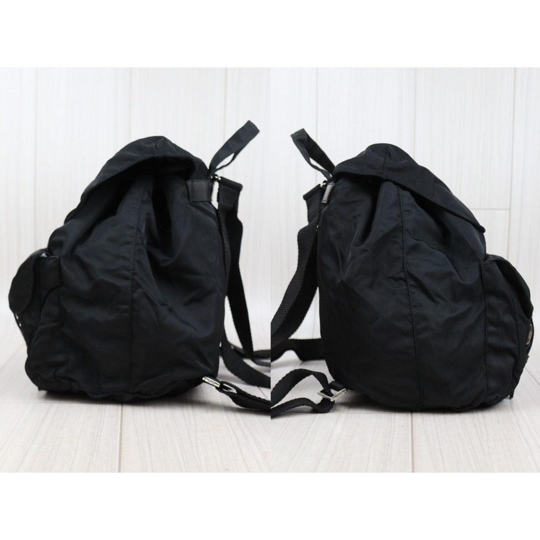 Rank AB｜Prada Nylon Backpack Medium Black｜24031407