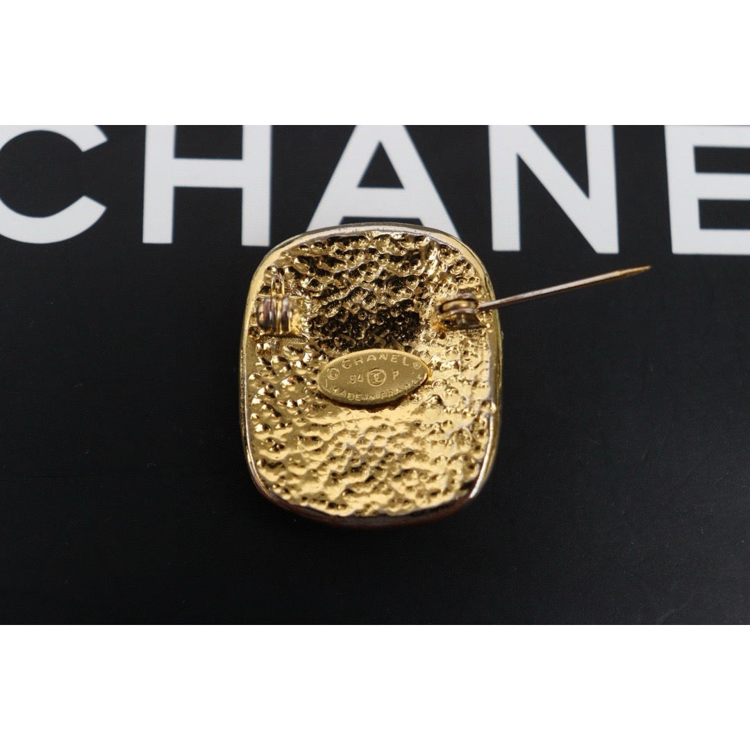 Good ( Rank AB)｜CHANEL Coco Mark Gold 24 Gold Brooch｜W24120913