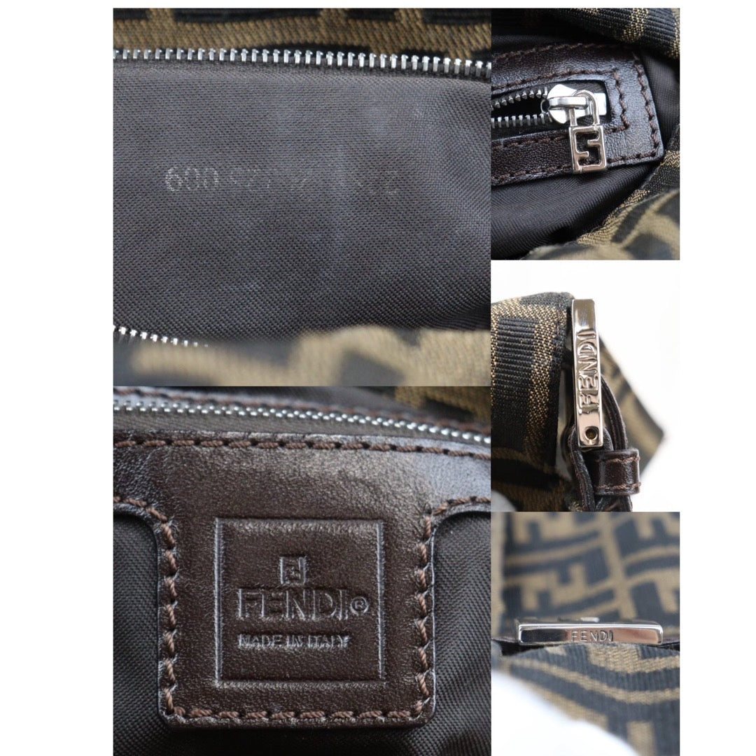 Rank A｜ FENDI Zucca Mamma Baguette Shoulder Bag ｜24030128