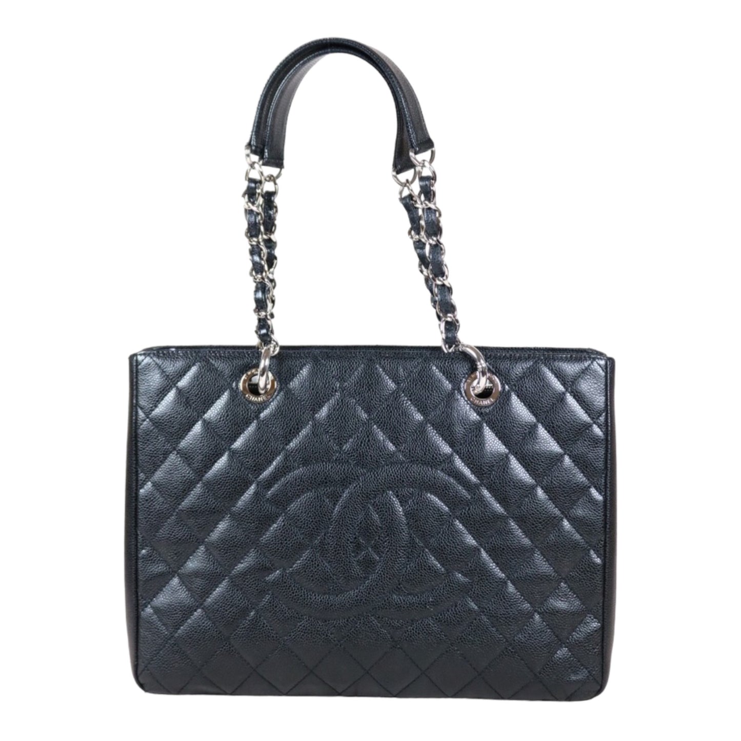 Rank A ｜ CHANEL Matrasse GST Chain Tote Bag Caviar Skin Black  Made In 2014 Year｜S24042501