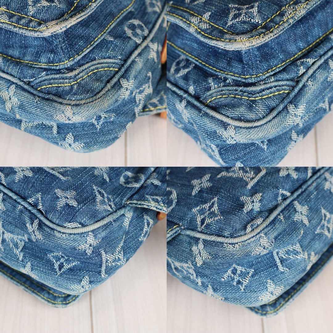 Rank AB ｜  LV Monogram Denim Waist Bag   ｜S24071504