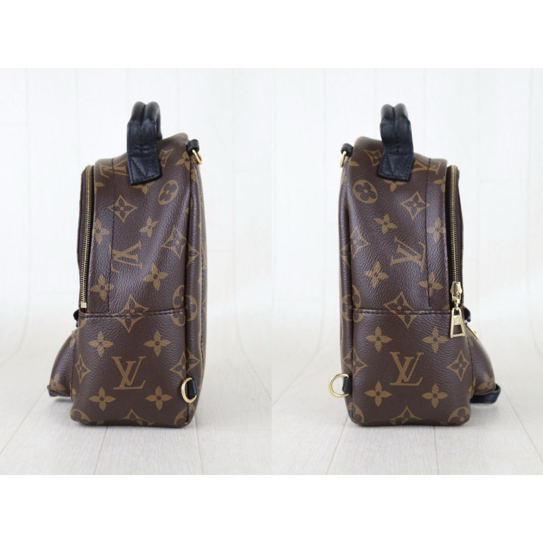Include Entrupy Certificate of Authenticity｜Very Good ( Rank A)｜  Louis Vuitton Monogram Coated Canvas Mini Palm Springs Backpack IC Chips Model｜S26072528