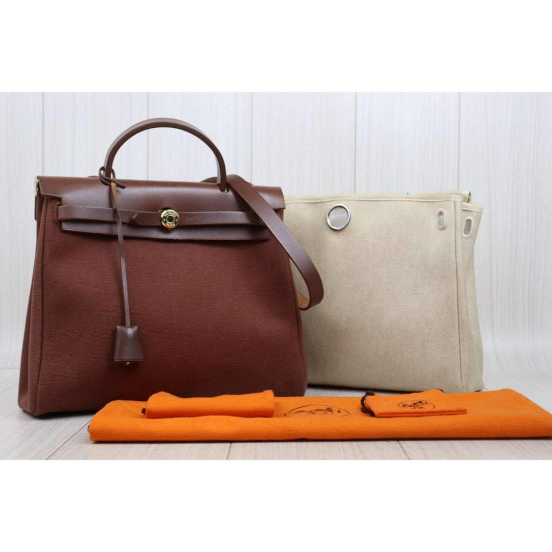 Good ( Rank AB)｜ HERMES Herbag PM □E Shoulder Bag  Made In 2001 Year｜25052202