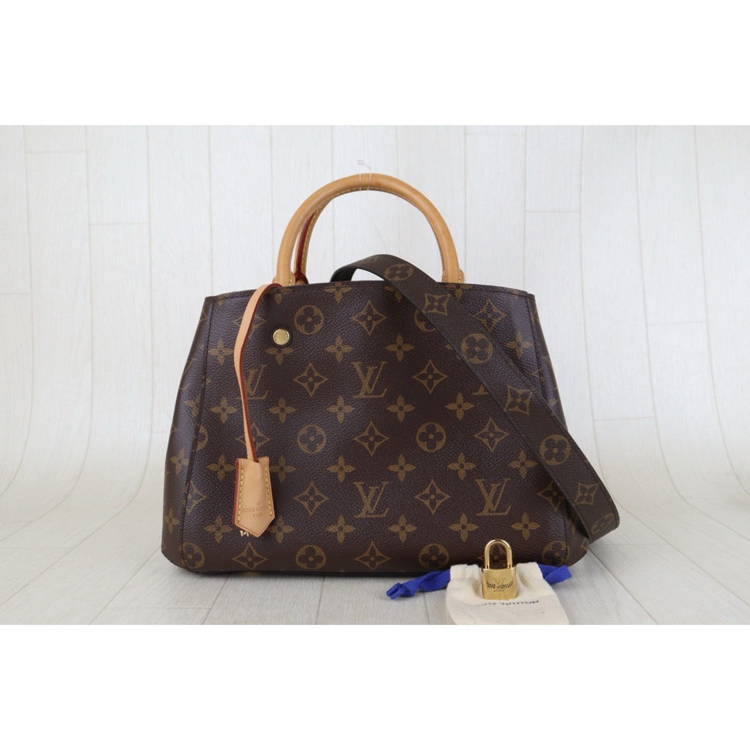 Include Entrupy Certificate of Authenticity｜Good ( Rank AB)｜ Louis Vuitton Monogram Montaigne BB Hand Bag Shoulder Bag｜S26080117