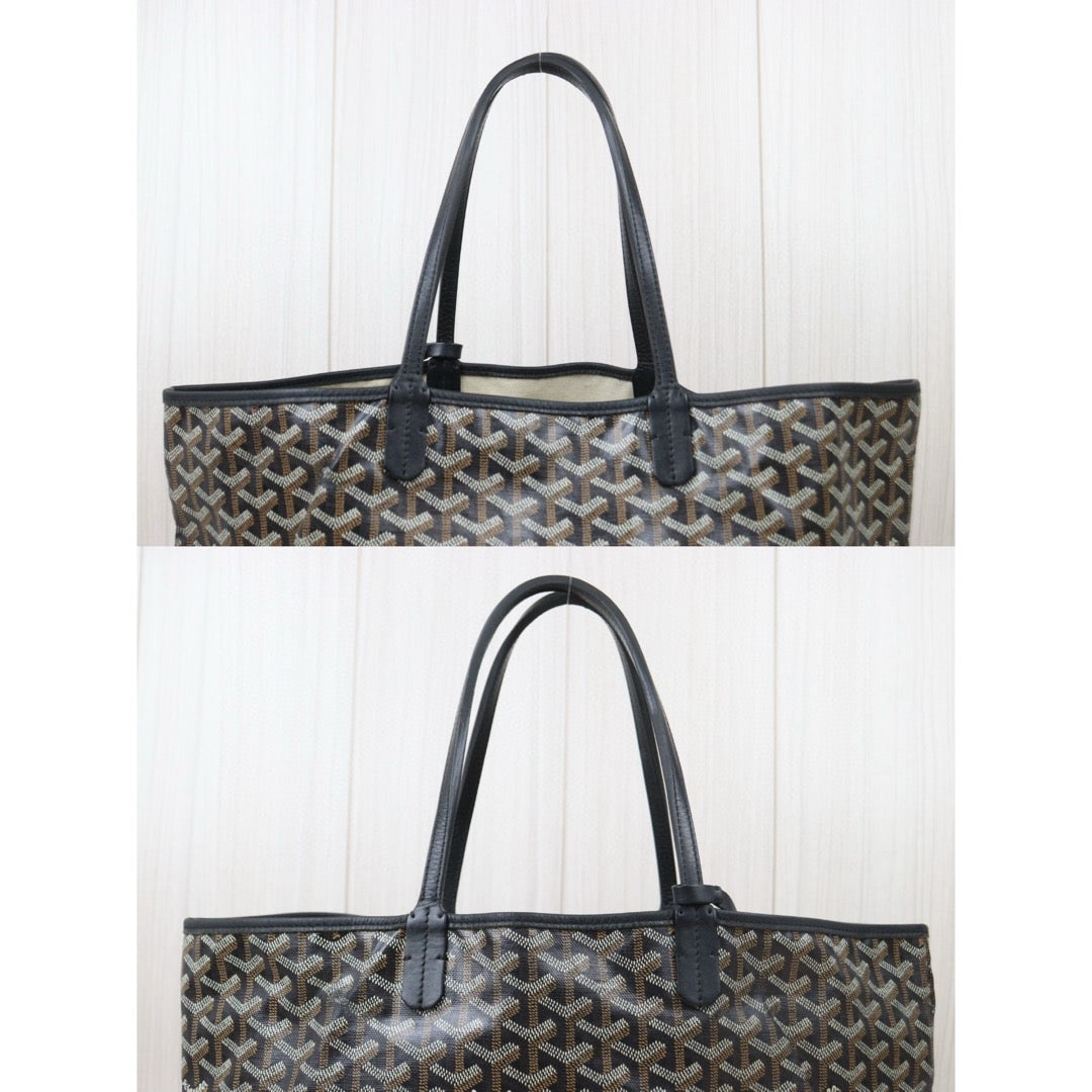 Good ( Rank AB) ｜ Goyard Saint-Louis PM Tote Bag Black｜W24111601