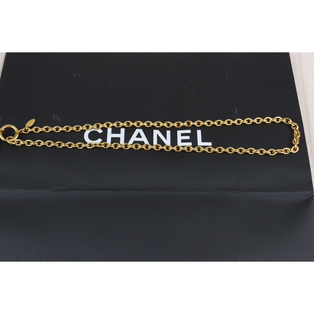 Rank SA ｜ CHANEL Coco Mark 24K Gold Plated Necklace｜24012522