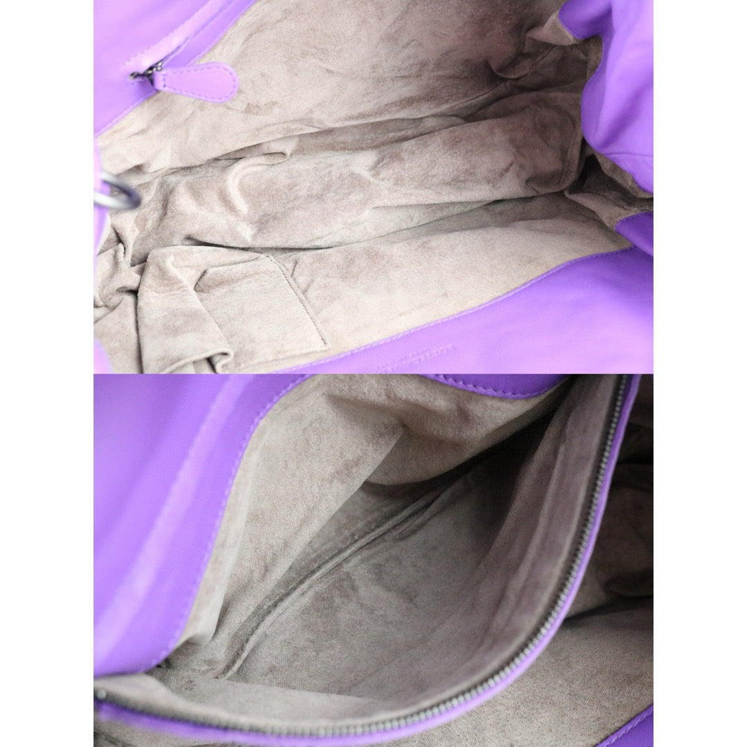 Excellent（Rank SA）｜ Bottega Veneta Lamb Skin Braid Shoulder Bag Purple｜X25041701