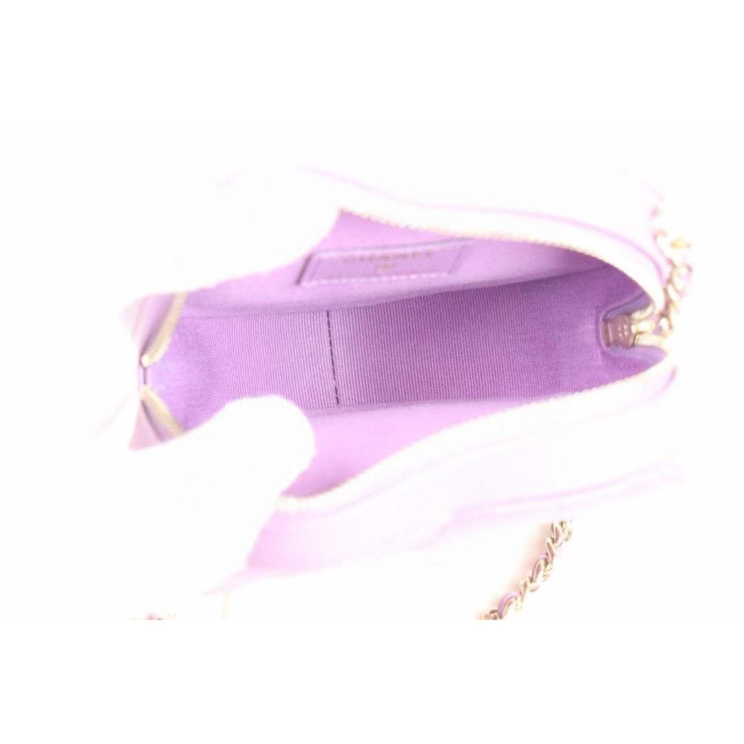 For Mei Decor only CHANEL Matlasse Heart Purple  Shoulder Bag  ｜V24031230