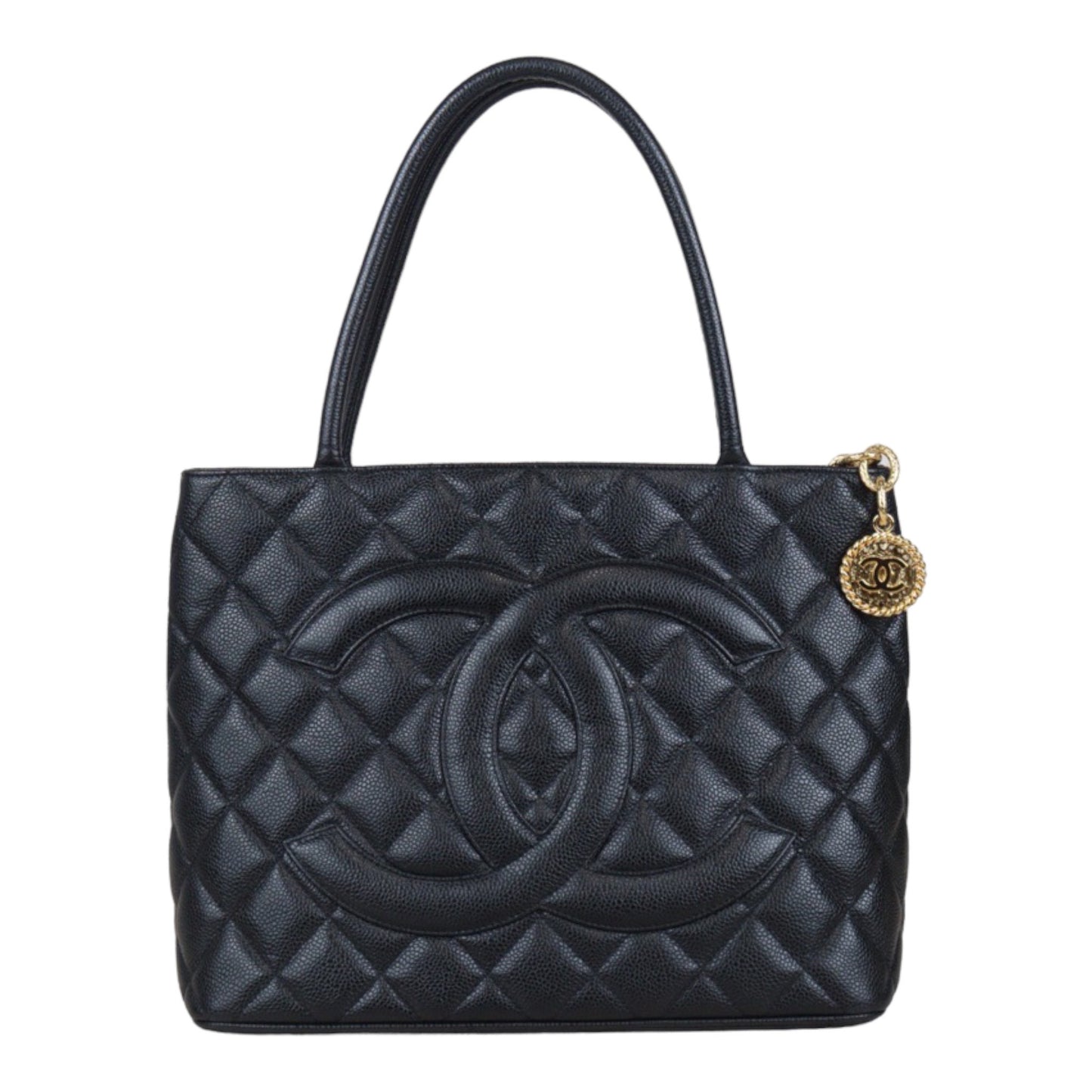 Rank A｜ CHANEL Caviar Skin Leather Calf Leather Tote Bag｜23092118