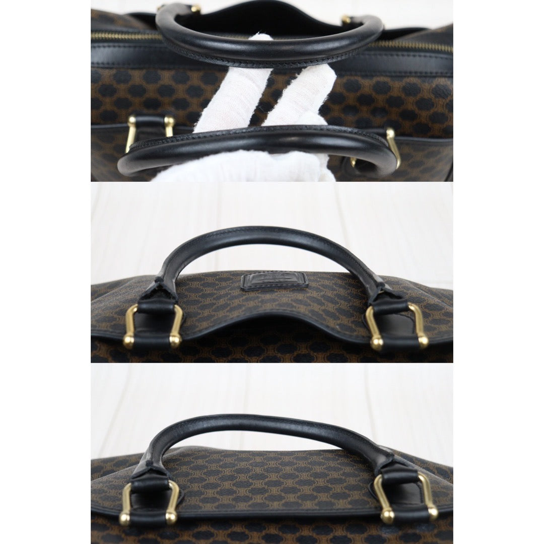 Rank AB ｜ CELINE Macadam Black Poston 30 Bag Hand Bag ｜V24030751