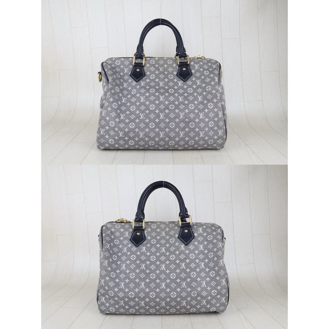 Good ( Rank AB)｜ LV Denim Monogram Speedy 30 Hand Bag Shoulder Bag｜S25052703