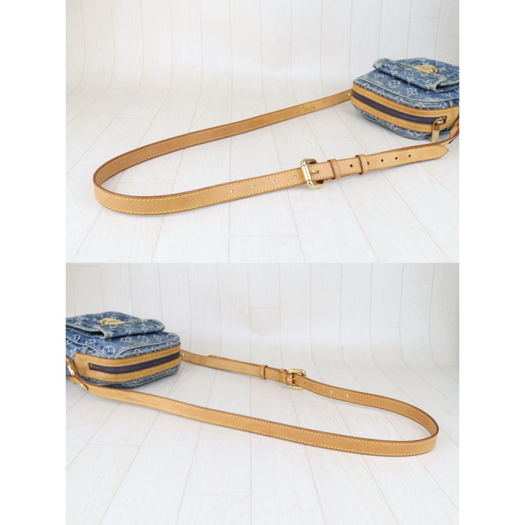 Good ( Rank AB) ｜LV Monogram Denim Blue Camera Bag Shoulder Bag｜H25022407