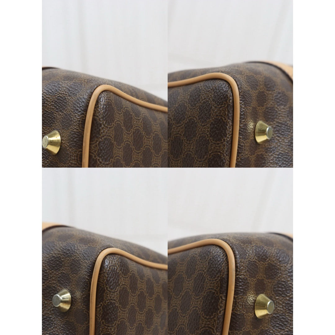 Include Entrupy Certificate of Authenticity｜Very Good ( Rank A)｜ CELINE Macadam Boston 30 Handbag Bag  ｜26092402