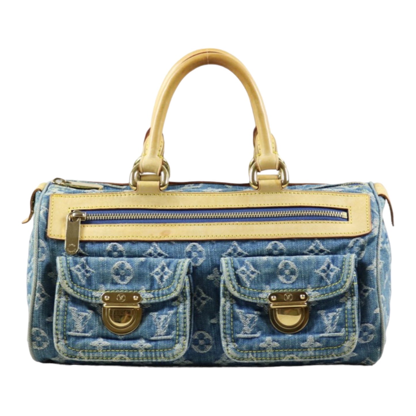 Rank AB ｜  LV Monogram Denim  Handbag   ｜S24040102