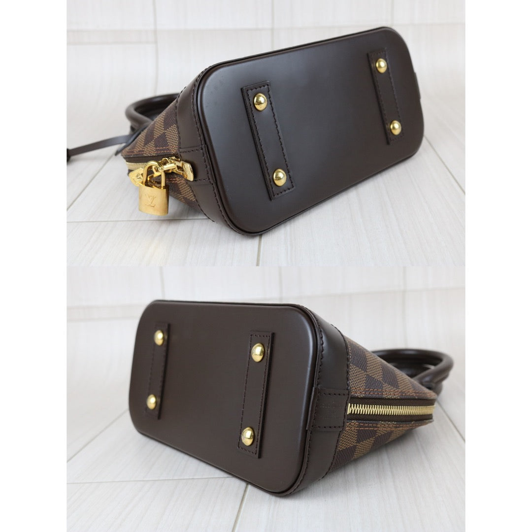 Include Entrupy Certificate of Authenticity｜Excellent（Rank SA）｜Louis Vuitton Damier Alma BB HandBag Shoulder Bag｜S26040816