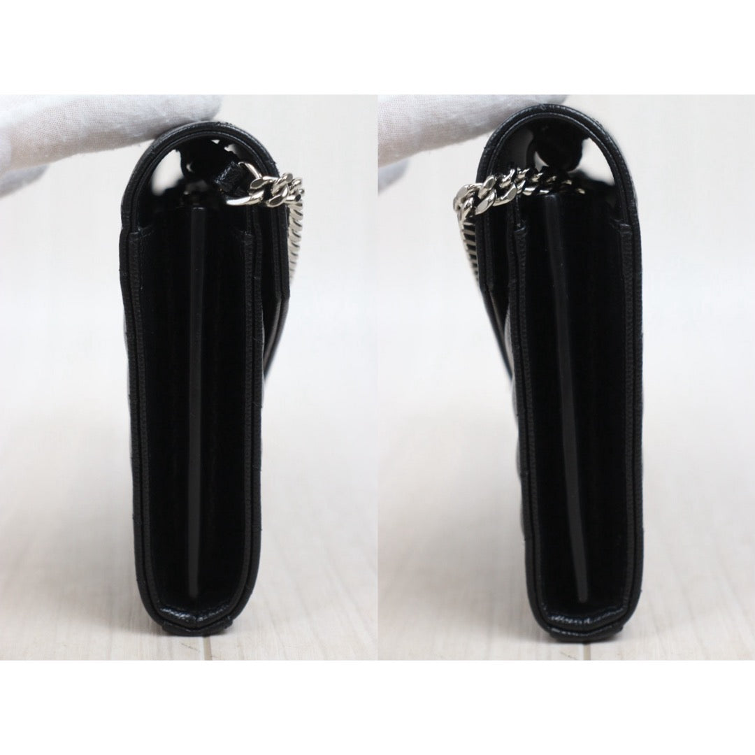 Very Good ( Rank A)｜  Saint Laurent YSL Caviar Skin Shoulder Bag Black MM｜S25101807