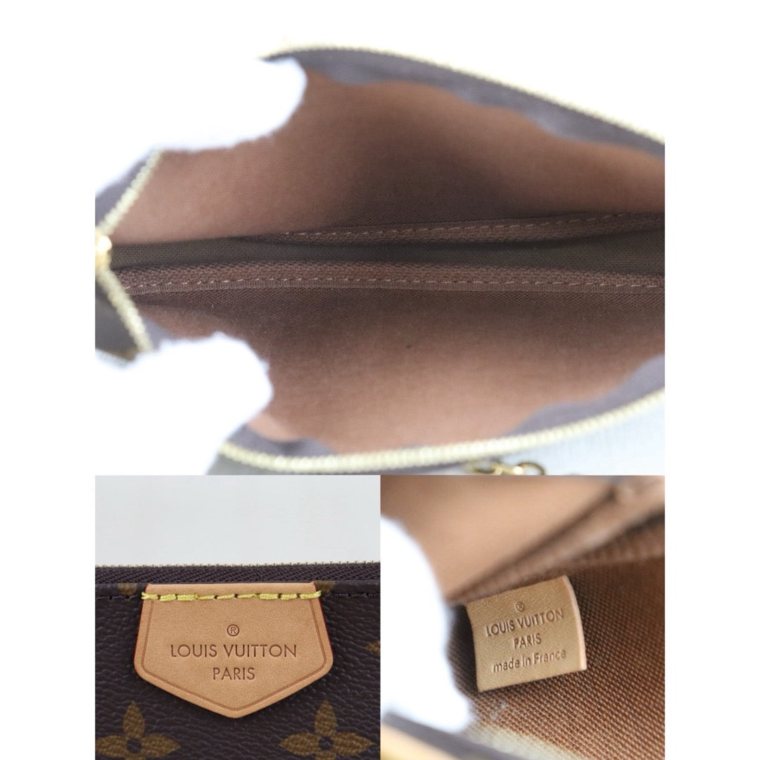Include Entrupy Certificate of Authenticity｜Very Good ( Rank A)｜Louis Vuitton Monogram Multiti Pochette Accessoire  IC Chips Model ｜S26071804