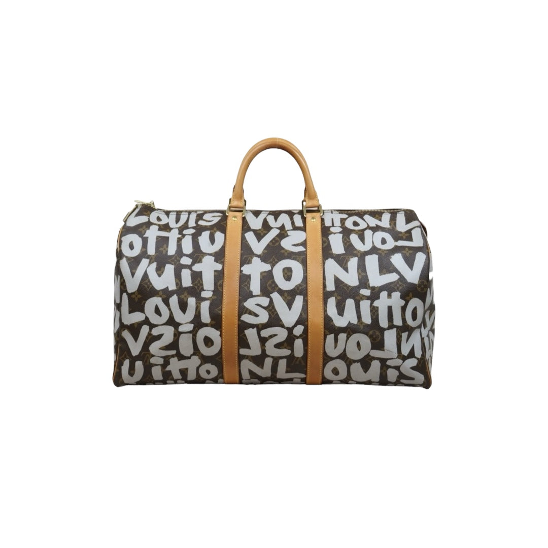 Good ( Rank AB)｜ LV Monogram Graffiti Keepall 50 Stephen Sprouse Limited Edition｜P25082708