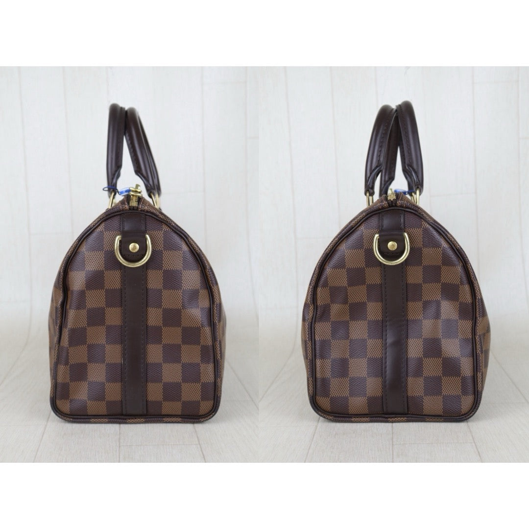 Include Entrupy Certificate of Authenticity｜Good ( Rank AB)｜ Louis Vuitton Damier Speedy 25 Hand Bag With Shoulder Strap｜S26072541