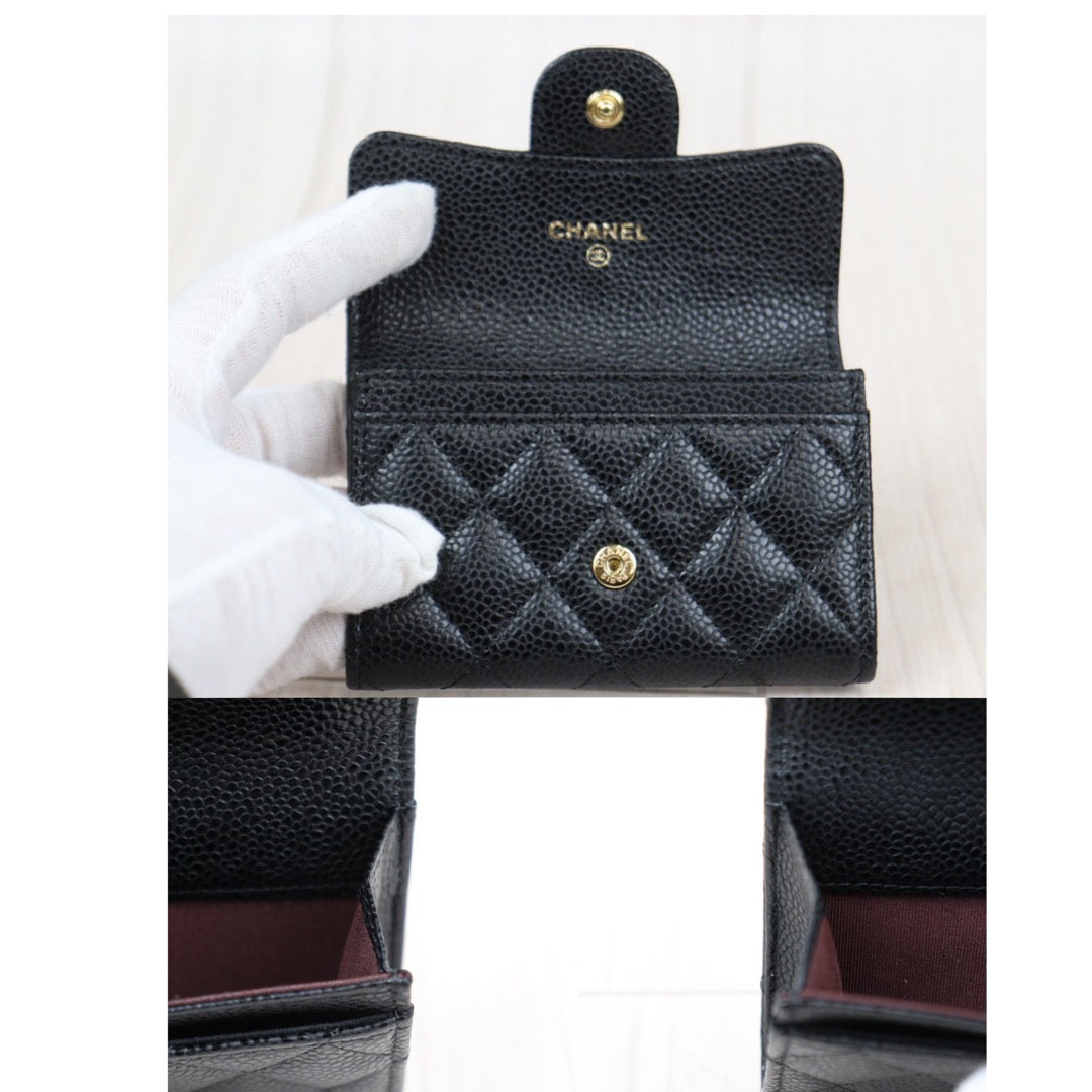 Rank SA｜Chanel Caviar Skin Card Holders Made in 2018-2019 Year｜S23121102