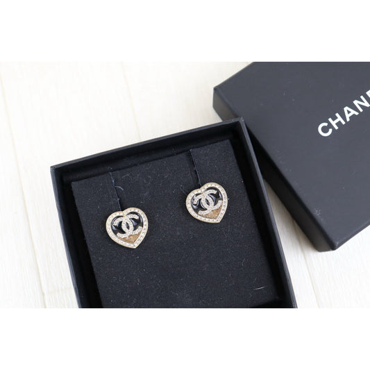 Very Good ( Rank A)｜ CHANEL Coco Mark Rhinestone Earrings｜H25011305