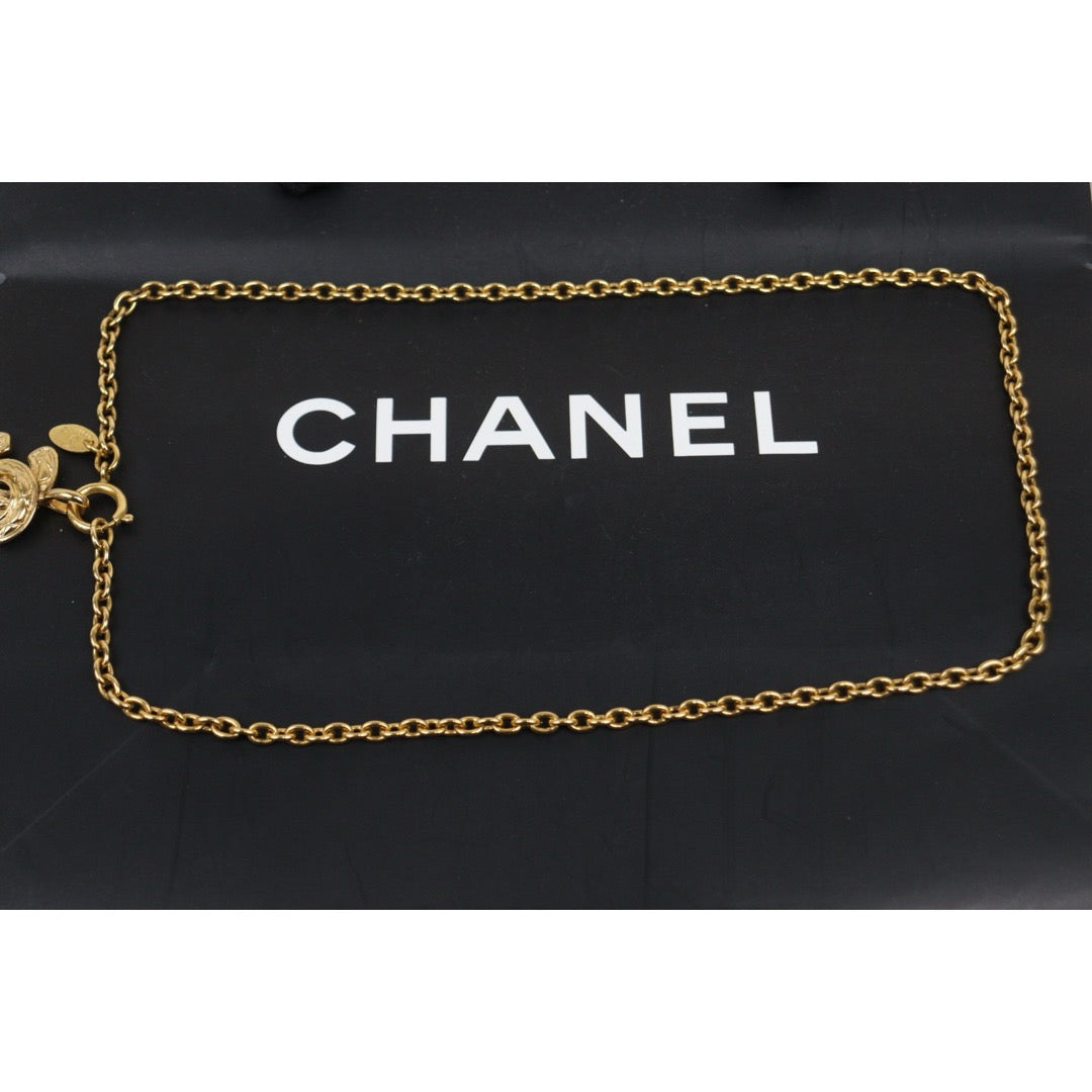 Very Good ( Rank A) ｜  CHANEL Vintage Coco Mark Gold Necklace ｜25103109