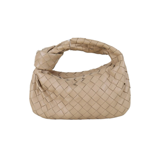 Include Entrupy Certificate of Authenticity｜Very Good ( Rank A)｜ Bottega Veneta Lamb Skin Mini Jodie Hand Bag Beige｜S26083013