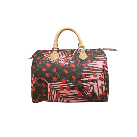 Include Entrupy Certificate of Authenticity｜Good ( Rank AB)｜ Louis Vuitton Monogram Tropical Rainforest Speedy 30 Hand Bag ｜26032701