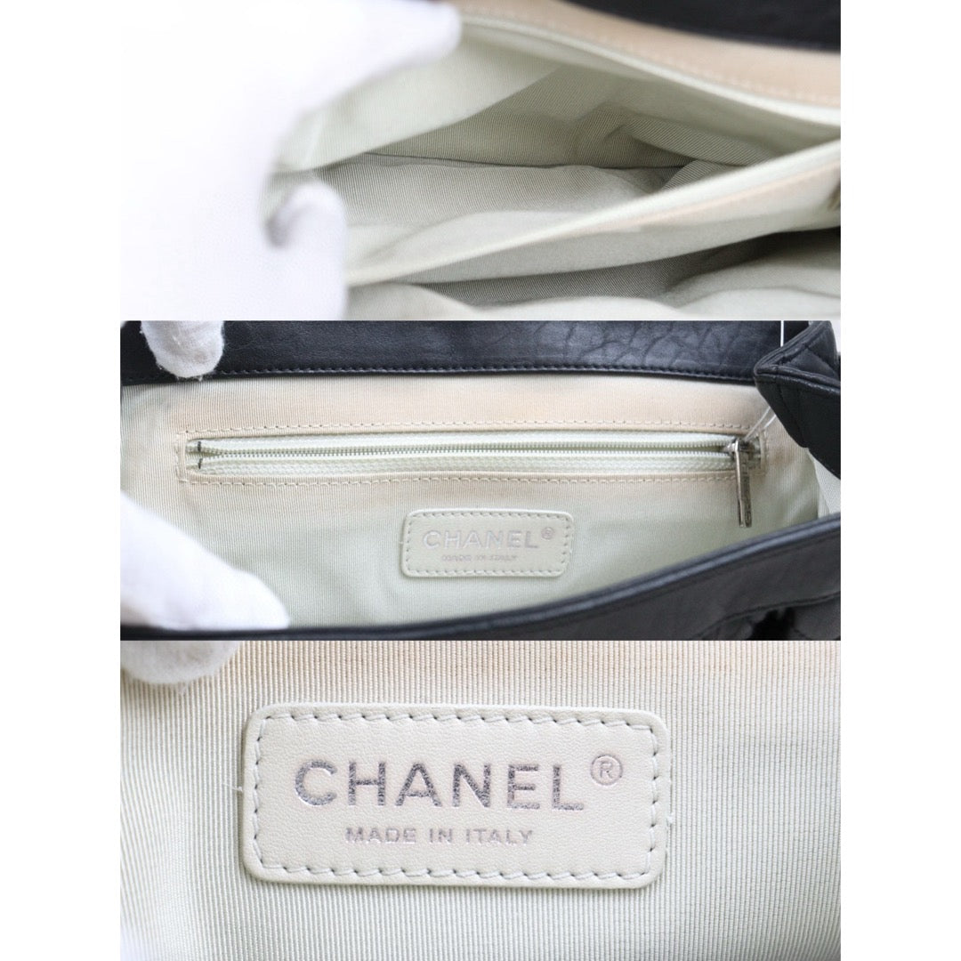 Good ( Rank AB)｜ CHANEL Vintage Goat Skin Cloud Bag Shoulder Bag Black Made In 2011Year｜P25051602