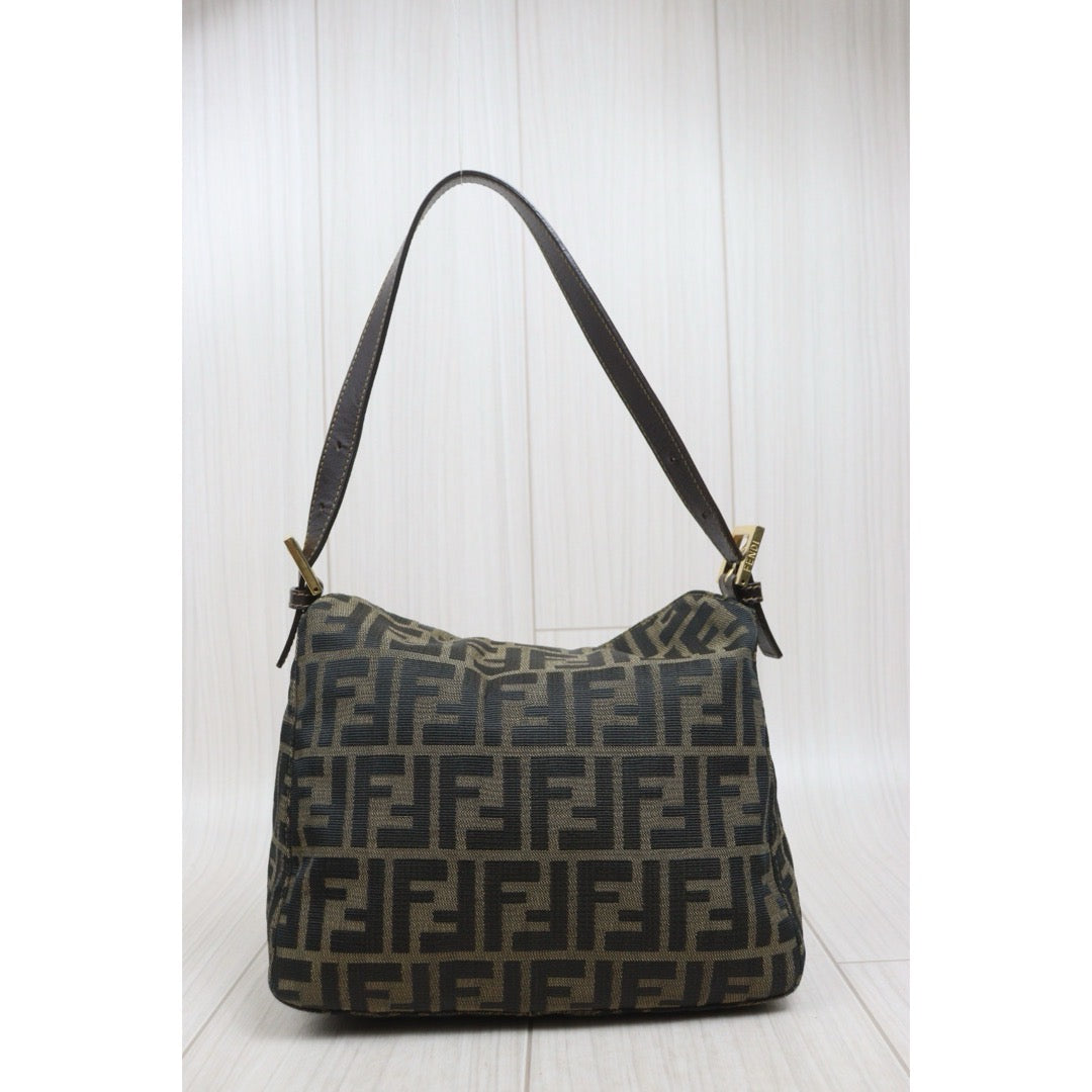 Include Entrupy Certificate of Authenticity｜Good ( Rank AB)｜ FENDI Zucca Mamma Baguette Shoulder Bag ｜26081805