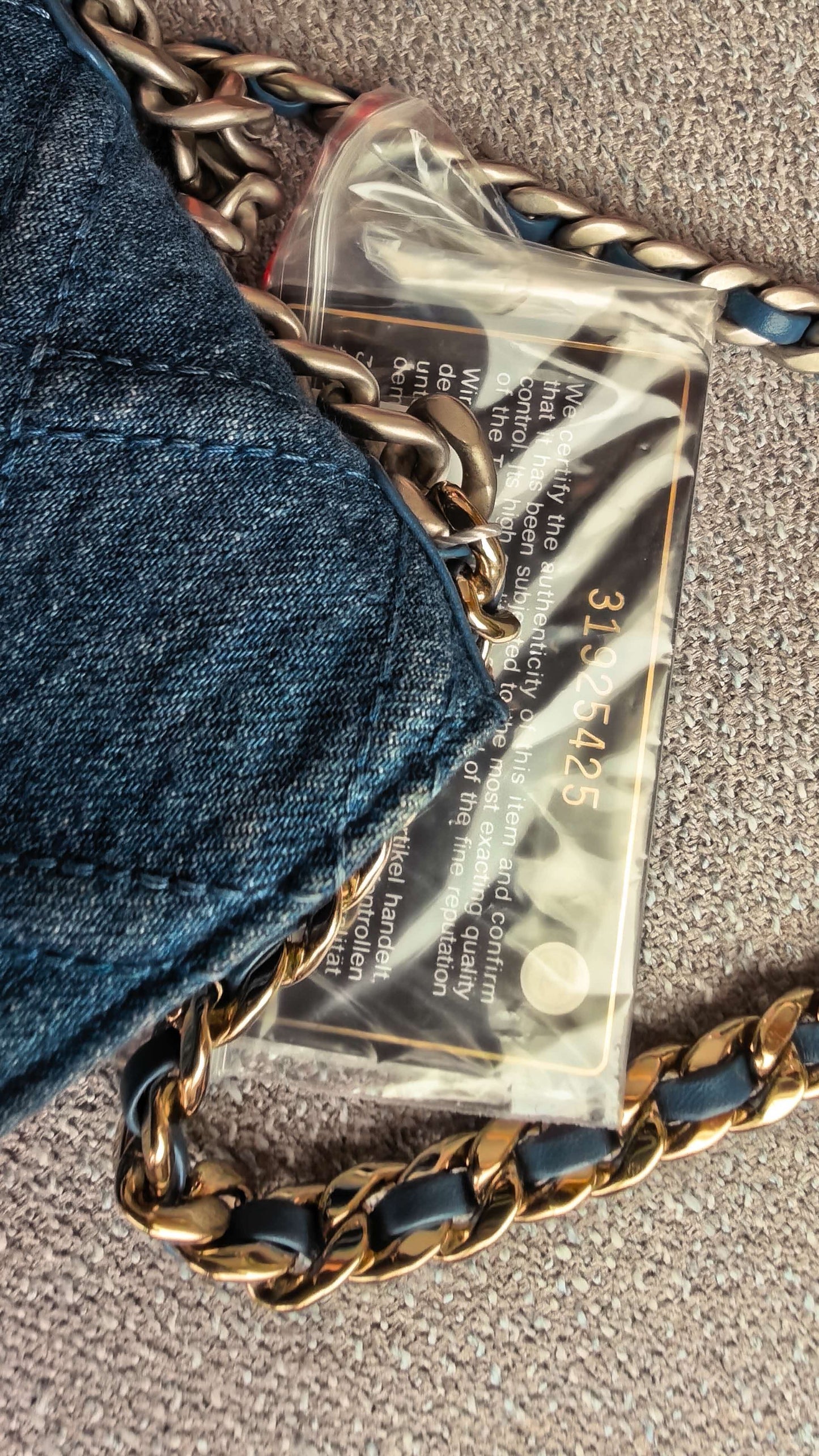 First installment 1/4｜ CHANEL Matrasse Chain Demin Blue 19Bag Shoulderbag