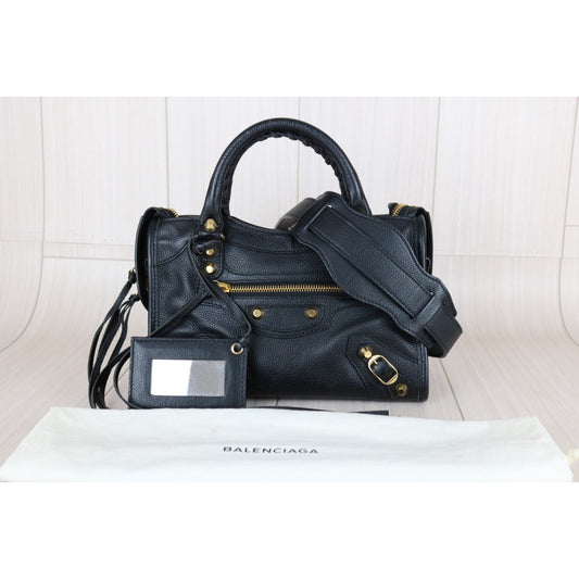 Very Good ( Rank A)｜Balenciaga Calf Leather Neo Classic City Black HandBag ｜S25092004