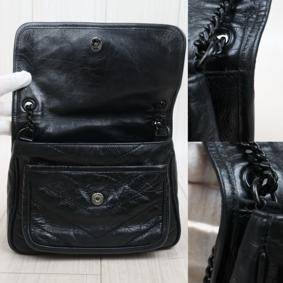 Very Good ( Rank A)｜  Saint Laurent YSL So Black Niki Shoulder Bag Small ｜W25111204