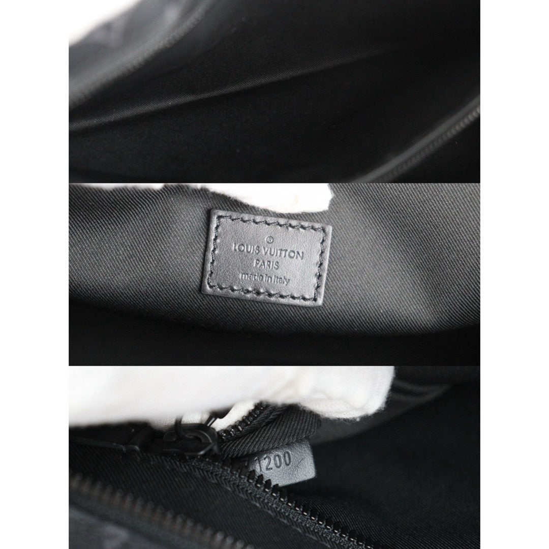 Rank AB｜ LV Monogram Eclipse Suckpura Horizontal Zip Business Bag Black｜Y24080204