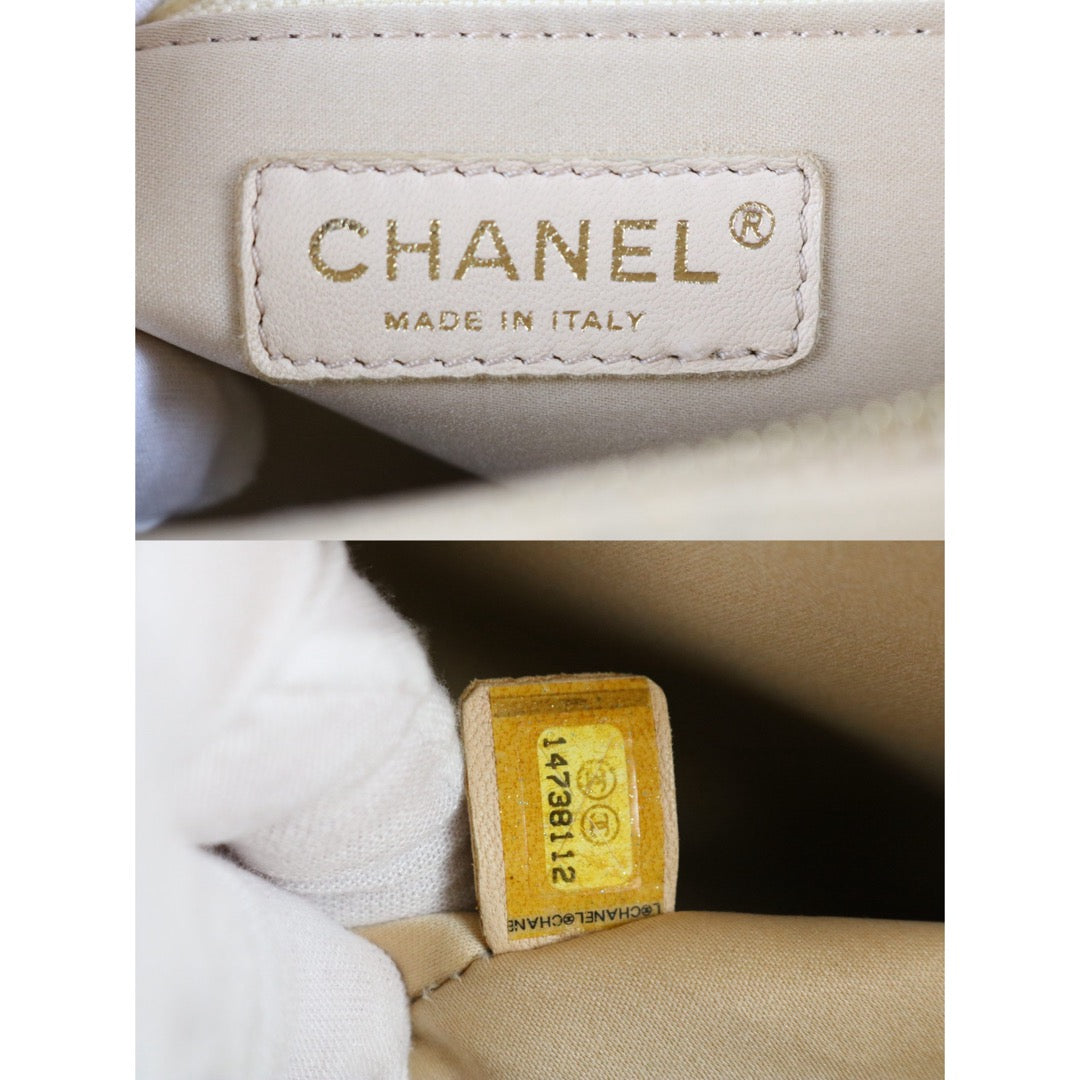 Very Good ( Rank A) ｜ CHANEL Caviar Skin Matrasse Chain GST Tote Bag  Beige  Made In 2010-2011Year｜S25122306