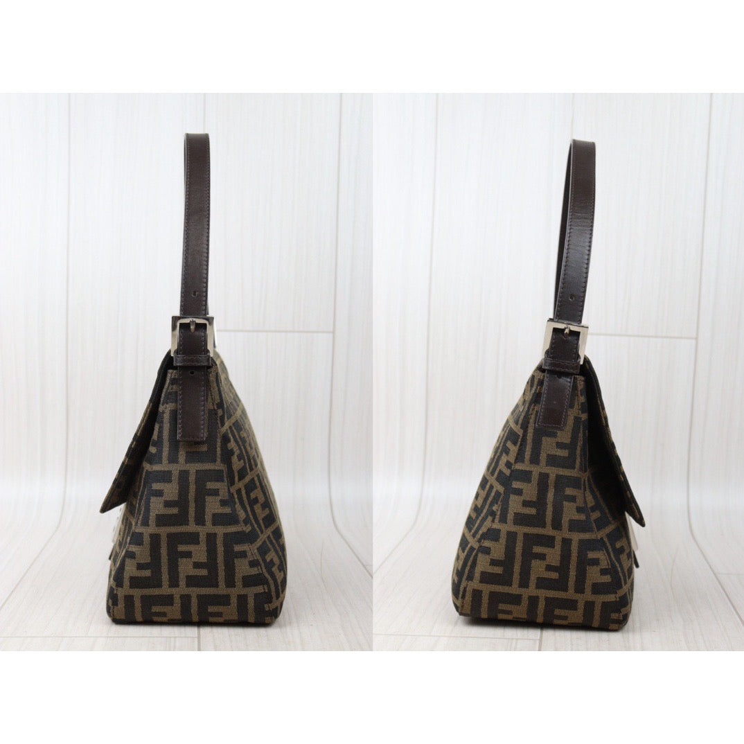 Rank A｜ FENDI Zucca Mamma Baguette Shoulder Bag ｜24062013